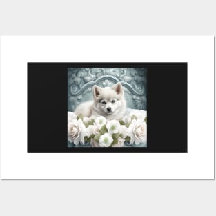 Romantic Pomsky Posters and Art